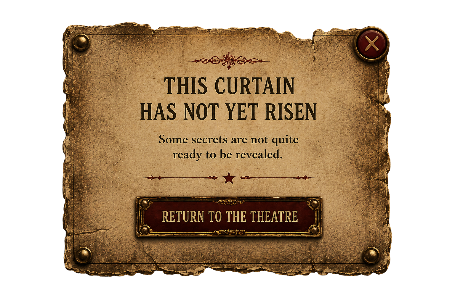 Behind the Curtain - Under Construction